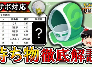 【全サポ対応】回復系サポートの持ち物を徹底解説!!【ポケモンユナイト】