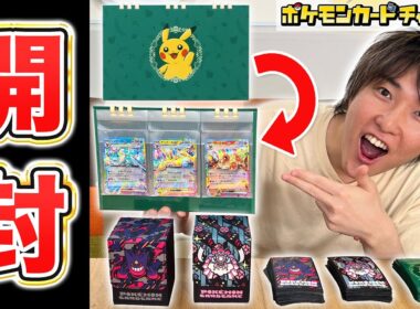 【ポケカ新商品】ピカチュウの新グッズ＆メガゲンガーとメガディアンシーも！発売前に実物を開封してみた！【ポケモンカード】