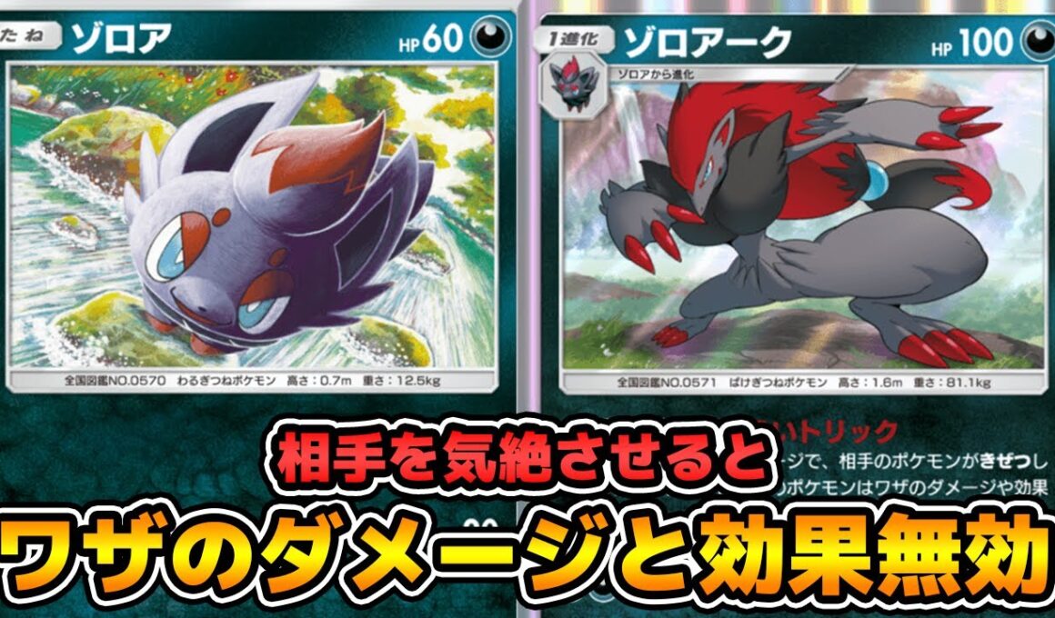 特性で相手のワザを無効化できる「ゾロアーク」使ってみた『ゾロアーク×ナマコブシ×ダークライex』デッキ【ポケポケ】