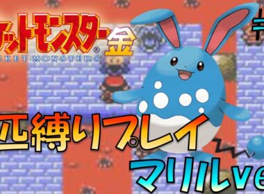 【ポケモン金銀】ポケモン1匹縛りプレイ!!マリルきみに決めた！part2【ゲーム実況】【縛りプレイ】