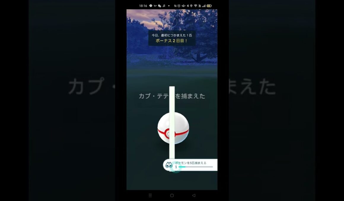 【ポケモンGO】カプ・テテフ　#shorts #ポケモンgo 　