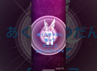 あくうせつだん使ってワニノココミュニティデイ#shorts #ポケモンgo