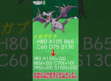【ZAに向けて】これが“本来の姿”⁉ メガプテラについて簡単解説　＃Shorts　#ポケットモンスター #ポケモン #ポケモンZA　＃メガ進化 ＃メガプテラ