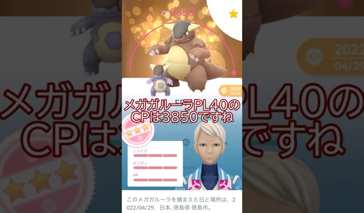 ✨キラ100％ガルーラ強化💪#ポケモンgo #pokemongo #pokemongoshorts