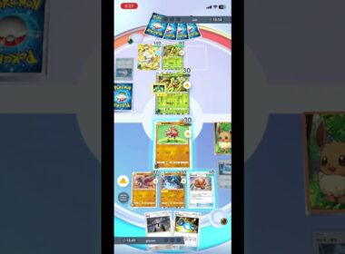 エビワラー＆サワムラーのライトニングアタッカーズで盤面を整地し、最後は大将のラムパルドで締める！ #shorts #ポケモン #ポケポケ #pokemon