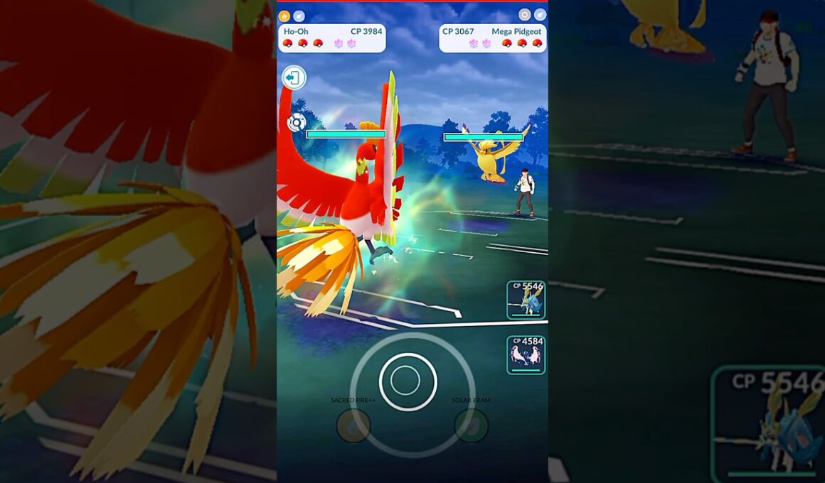Apex ホウオウ VS✨️メガピジョット PVP バトル #pokemongo