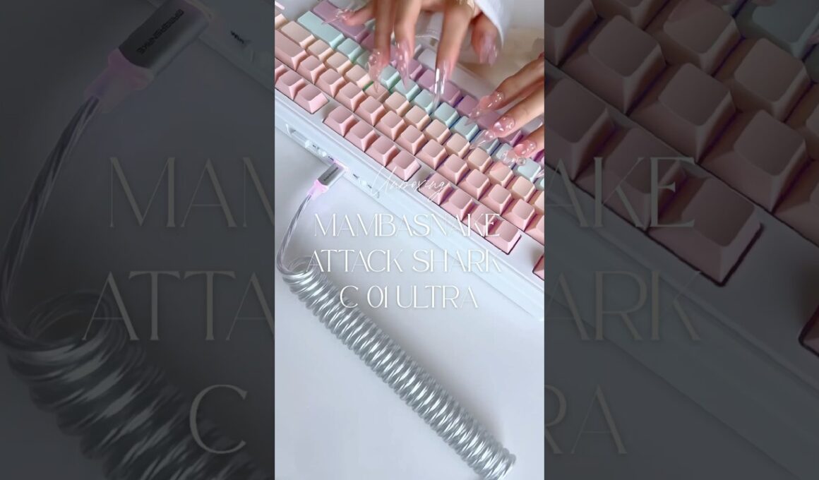 MAMBASNAKE ATTACK SHARK C01ULTRA コイルケーブルをご提供いただきました💗#PR #usbcable #unboxing #gaming #accessories