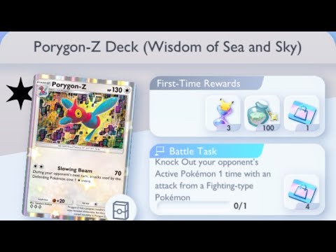 Pokémon TCG Pocket - Step-Up Battle [Intermediate] | Porygon-Z Deck (Wisdom of Sea and Sky)