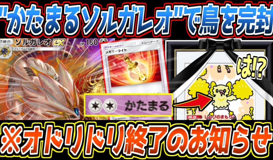 【ポケポケ】まだバレてないメモリーライト。ソルガレオexでかたまり続けて裏から手裏剣を飛ばす2-2進行が最強すぎました【デッキ紹介/Pokémon Trading Card Game Pocket】