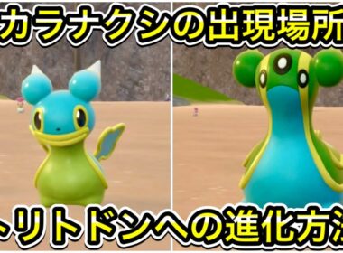 【ポケモンSV】カラナクシの出現場所！トリトドンへの進化方法！