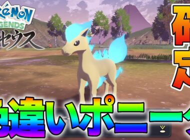 【序盤】色違いポニータ確定イベント!?【Pokémon LEGENDS アルセウス】