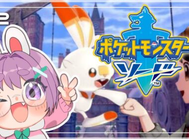 【ポケモンソード】ヒバニーと一緒に！初めての街エンジンシティへ🐰⸒⸒🔥 #2【つぶさんとゆーつーぶ/おもち。】