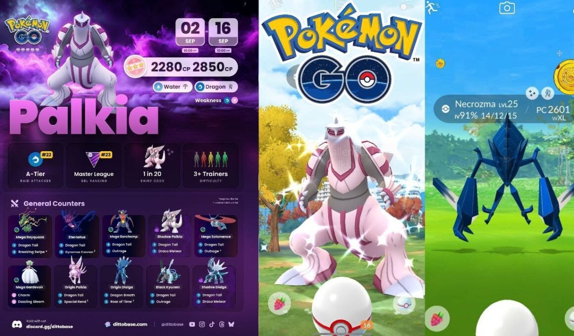 ✨✈️Incursiones Palkia y Necrozma Pokémon GO Live + Entradas económicas + Promos Engel GO + Nivel 80