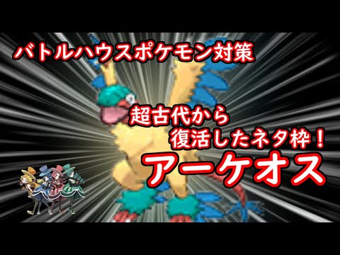 【アーケオス】超古代から復活したネタ枠！【バトルハウスポケモン対策】