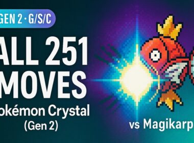 Pokémon Crystal: All 251 Gen-2 Move Animations — vs Magikarp