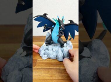 メガリザードン xのフィギュアを作る　#shorts #ポケモン #メガリザードンX #pokemon #クレイペンギン #claypenguin #フィギュア