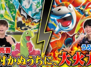【ポケカ対戦】メガはメガでもメガニウムが強い！【メガニウムオーガポンex VS メガバクーダex】