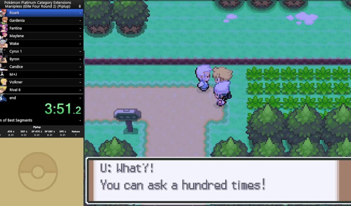 Pokemon Platinum Elite 4 Round 2 Manipless