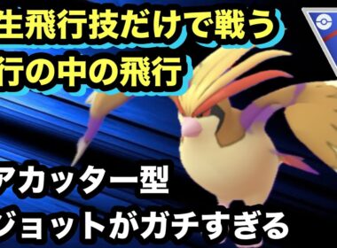 GBL スーパーリーグ〈シャドウピジョット〉オールワンタイプウェポンで一生戦うことを決めたピジョットだけが技範囲など何も考えてないくせに強い【ポケモンGO】
