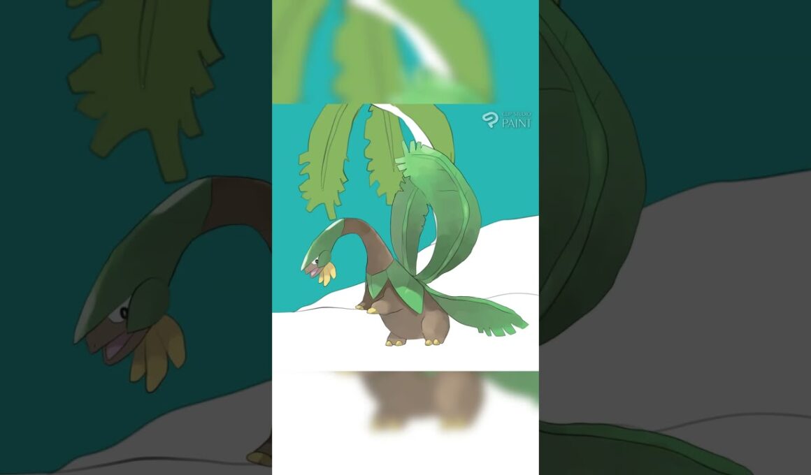 ポケモン描いてみた［トロピウス］#shorts #pokemon #pokemonfanart
