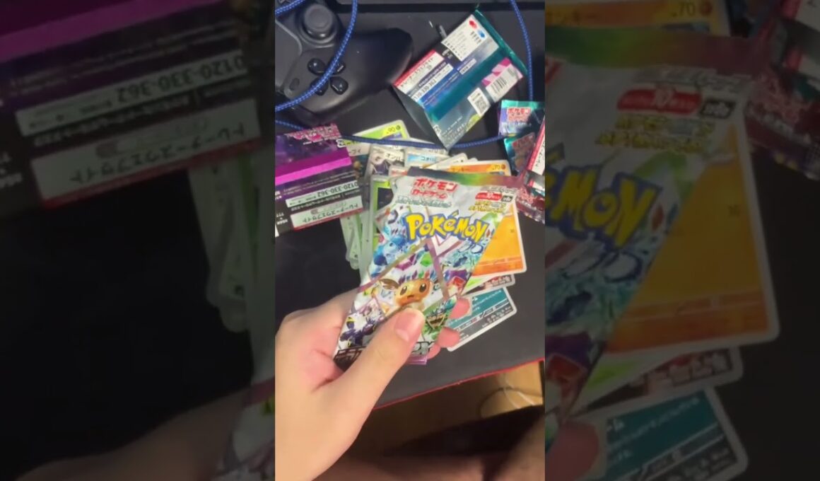 ポケモンパック開けるショート動画