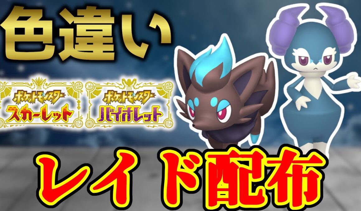 【2画面同時配布】 色ゾロア＆色イエッサン 色違いレイド配布 shiny raid 【ポケモンSV】#参加型配信