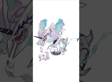 メガレックウザ＋ガラルギャロップ。ファンシー龍　#ポケモンフュージョン #改造ポケモン  #伝説のポケモン #最強ポケモン #色違いポケモン