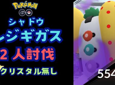 シャドウレジギガス！2人討伐!!クリスタル無し