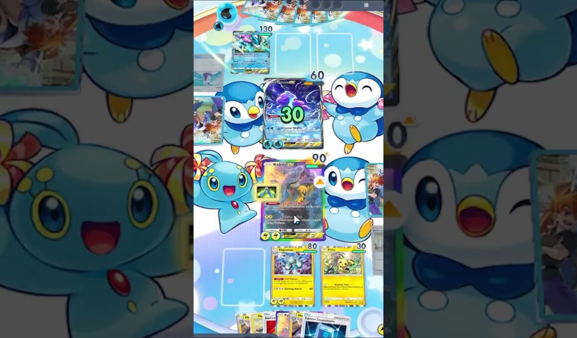 INSANE Suicune Sustain!  スイクン耐久デッキ！#pokemontcgpocket  #ポケポケ #tcgpocketshorts ##スイクン