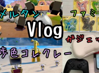 【Vlog】初解禁の色違い徒歩コレクレーと色違いメルタンGet＋ブイズ商品やガジェット紹介【ポケモンGO】【ピカブイ】【ファミマコラボ】