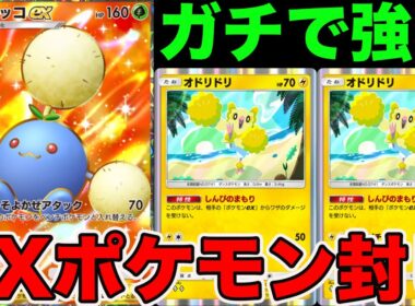 ワタッコで殴って、オドリドリに交代するのでExポケモンを完全に完封勝利できます