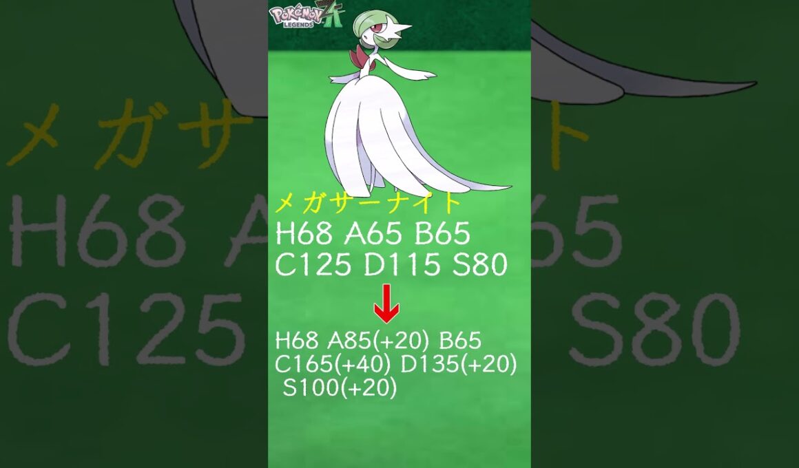 【ZAに向けて】純白の花嫁 メガサーナイトについて簡単解説　＃Shorts　#ポケットモンスター #ポケモン #ポケモンZA　＃メガ進化 ＃メガサーナイト