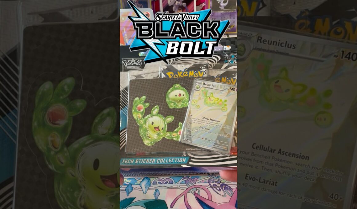 Black Bolt Tech Sticker Collection (Reuniclus)❗️#pokemon #pokemontcg