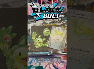 Black Bolt Tech Sticker Collection (Reuniclus)❗️#pokemon #pokemontcg