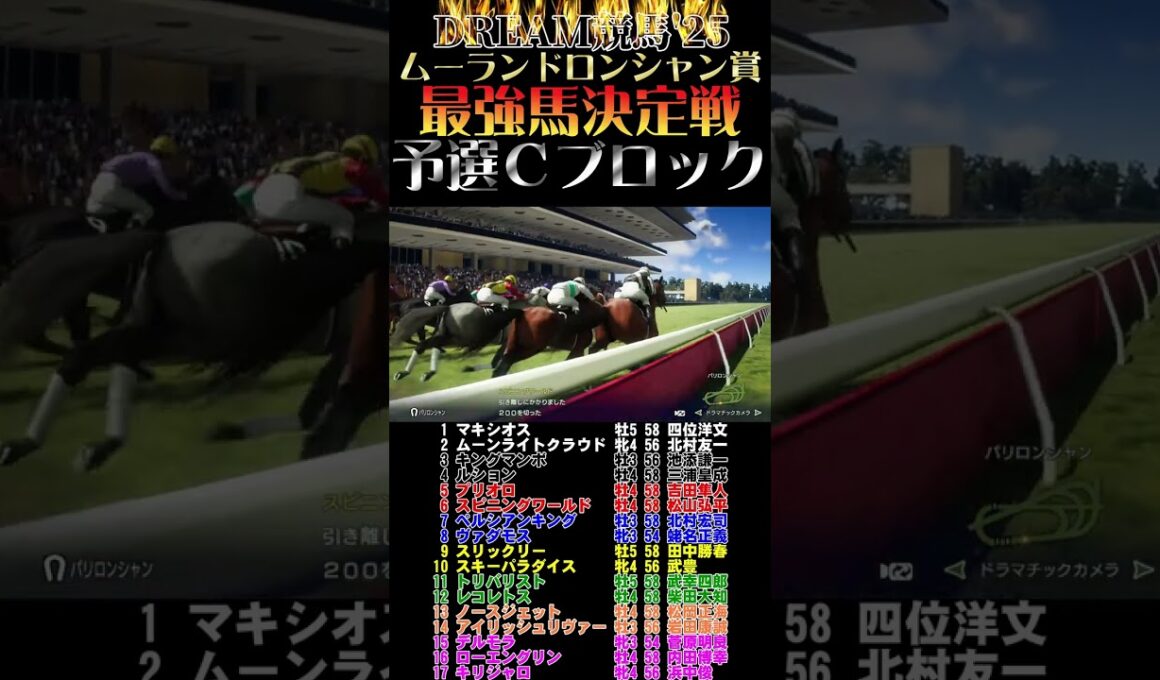 史上最強のムーランドロンシャン賞王者はこの馬だ！歴代覇者が激突する夢の一戦！【ウイポ10 2025】予選Cブロック #競馬  #ウイニングポスト #ムーランドロンシャン賞 #最強馬