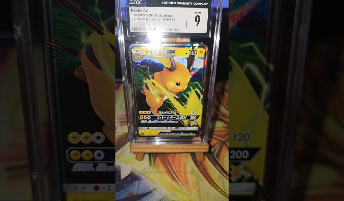 Raichu GX ライチュウ GX  Sun & Moon Family   CGC 9  Pokémon PocketMonsters #cgc