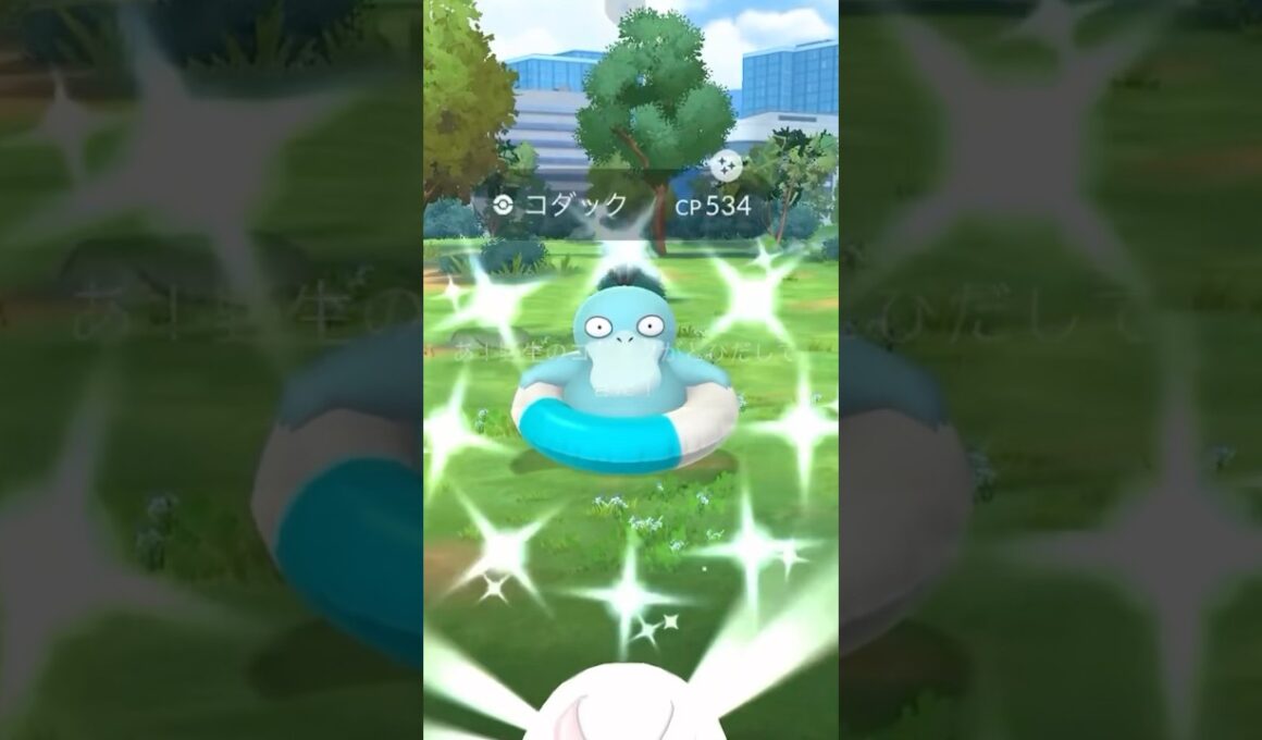 色違い浮き輪コダックぅううううう…がいない？？#ポケモンGO #色違いコダック #浮き輪コダック