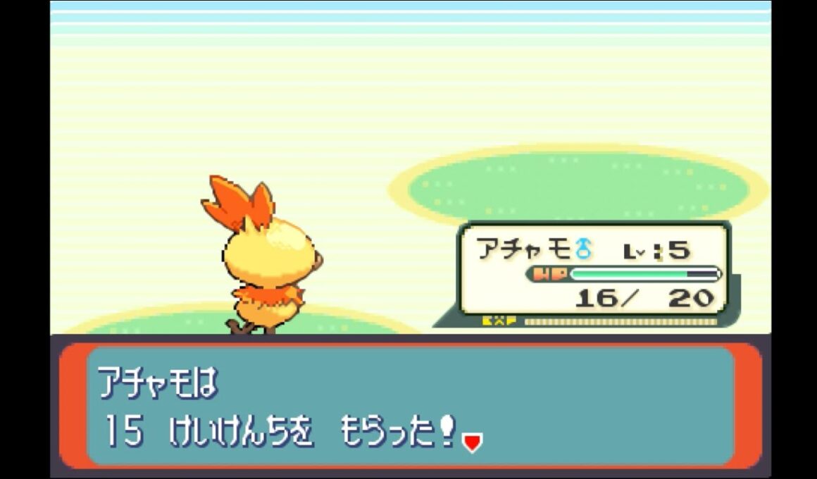 #2【ポケットモンスター ルビー】色違いアチャモと旅をする