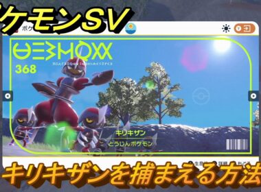 ポケモンＳＶ　キリキザンを捕まえる方法！出現場所は？図鑑No.３６８　ポケモン図鑑を埋めよう！　【スカーレット・バイオレット】