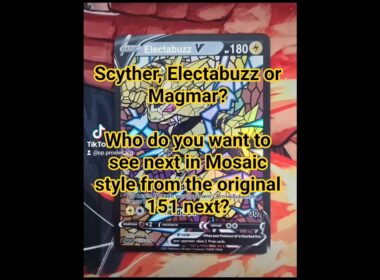 Scyther, Electabuzz or Magmar? Who do you want to see next in Mosaic style from the original 151?