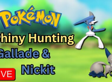 🔴 LIVE - Shiny hunting Gallade & Nickit - legends arceus and sword