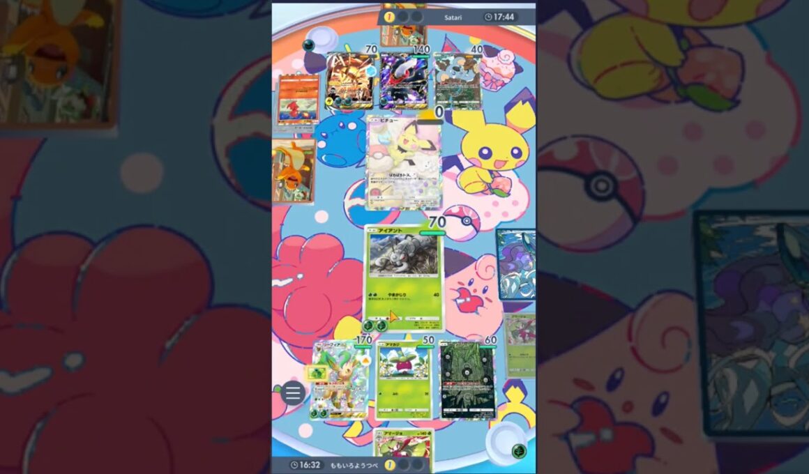 【ポケポケ】アイアントで山札トラッシュするも一番いらないベビーポケモンだった件について【ポケカアプリ】 #リーフィアex #アンノーン #ランクマ