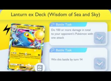 Pokémon TCG Pocket - Lanturn ex Deck (Wisdom of Sea and Sky) | Damage Mission