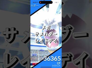 メガサメハダーが実装‼︎1人討伐していくぞ‼︎【ポケモンGO】　#ポケモンgo #メガサメハダー　#レイドバトル