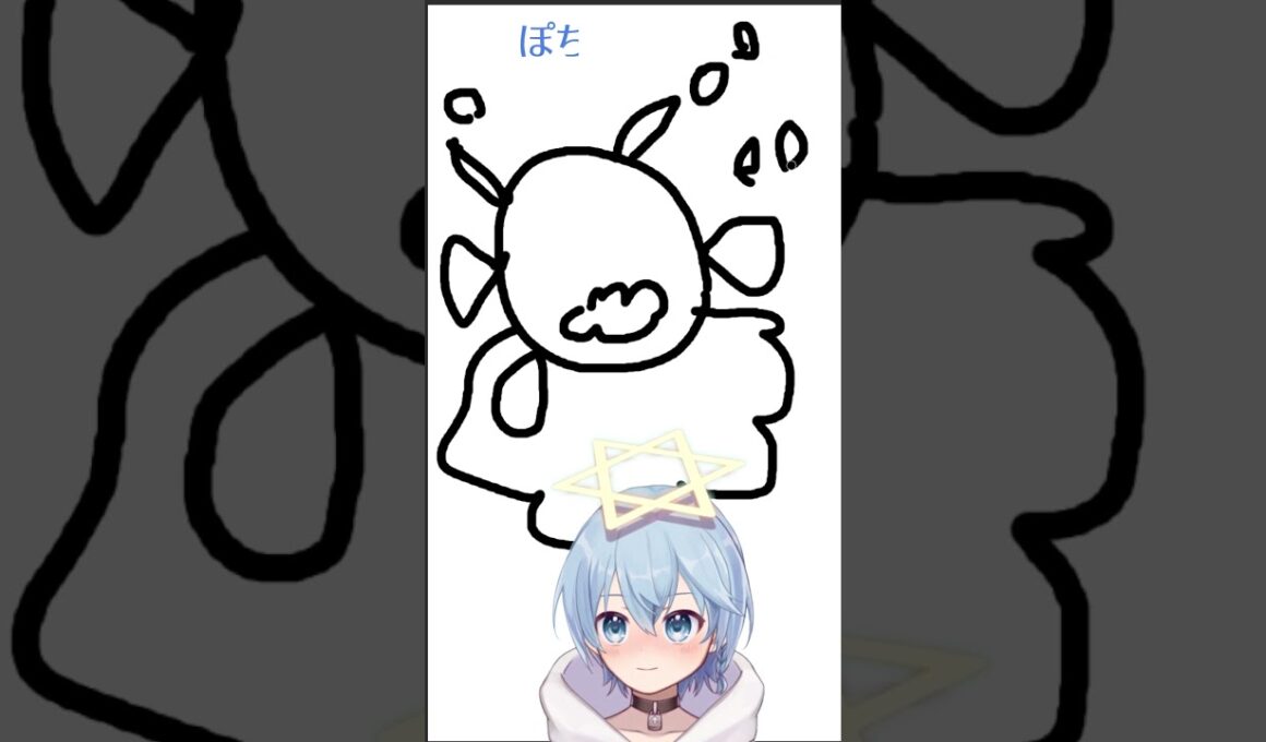 流行ってる「ポッチャマの絵描き歌やってみた」を初見でやってみた！You Did It！ #vtuber  #shorts #ポッチャマ