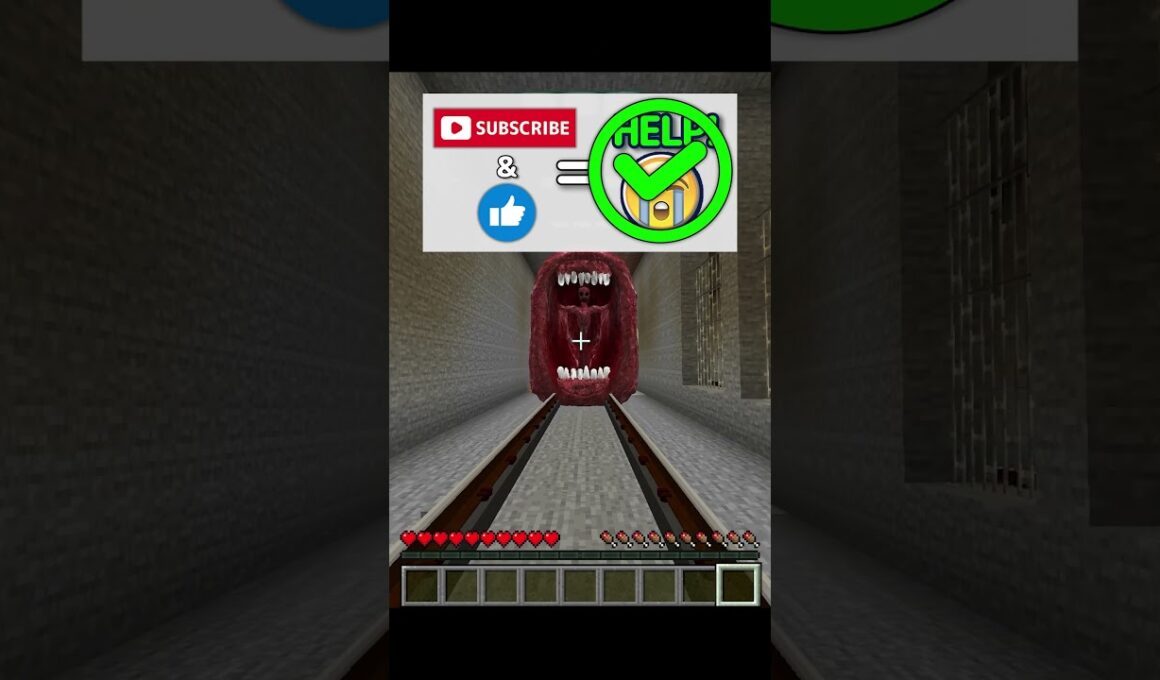 人喰い電車から助けて！！ #shorts #minecraft