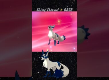 Shiny Thievul ✨ 0828 Evolved from Shiny Nickit caught in Pokemon Sword with Shiny Charm & 500+ KOs