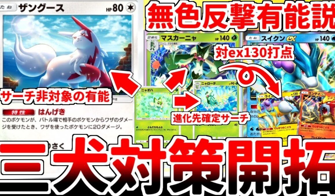 【ポケポケ】最強特性「伝説の鼓動」を対策する方法を考えていたら、「ザングース」がマスカーニャ軸の相棒枠として最強である可能性に辿り着きました。【ゆっくり実況】