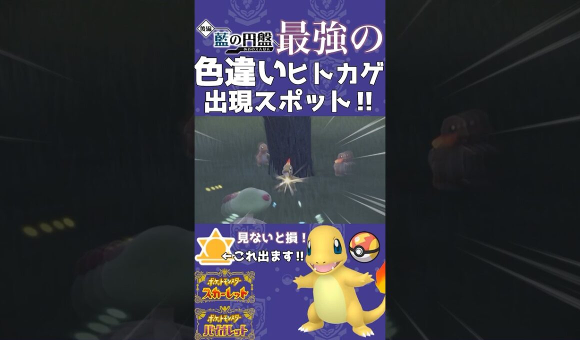 【超簡単】色違いリザードン欲しい人全員必見‼︎✨超効率スポットで証持ちヒトカゲ入手！【ポケモンSV】　　#ポケモンsv #ポケモン #色違い #リザードン #ヒトカゲ #御三家 #効率 #ゲーム実況