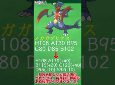 【ZAに向けて】アイデンティティを失った怪物 メガガブリアスについて簡単解説　＃Shorts　#ポケットモンスター #ポケモン #ポケモンZA　＃メガ進化 ＃メガガブリアス